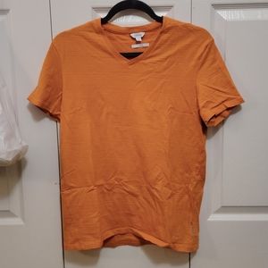 Mens Calvin Klein Orange V-neck